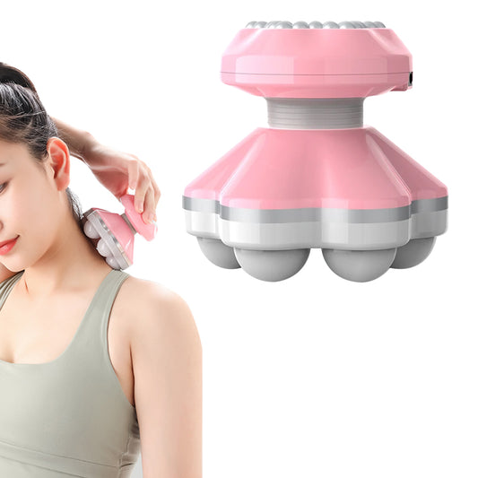 Mini Electric Handheld Massager Portable Vibration Massage - Pink