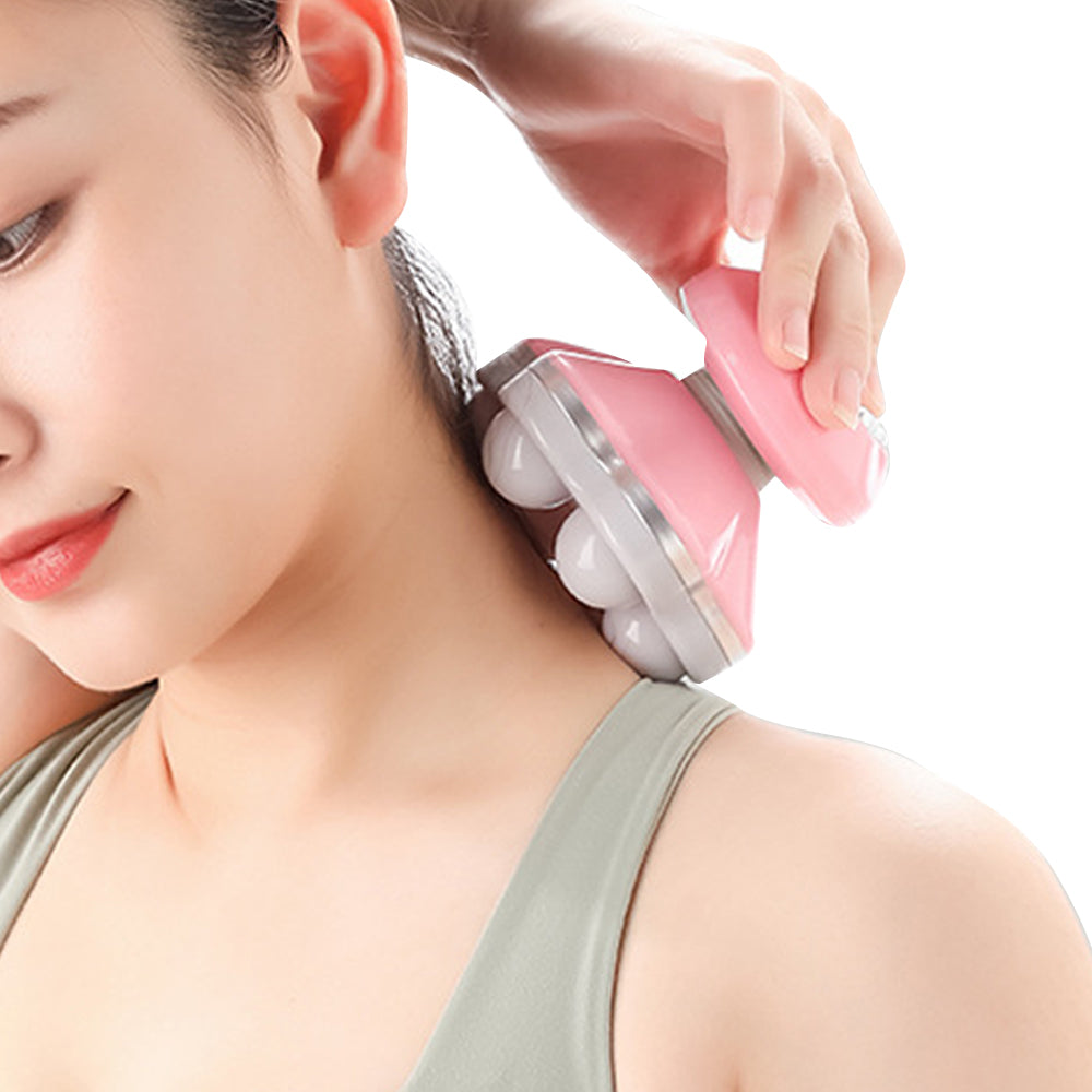 Mini Electric Handheld Massager Portable Vibration Massage - Pink