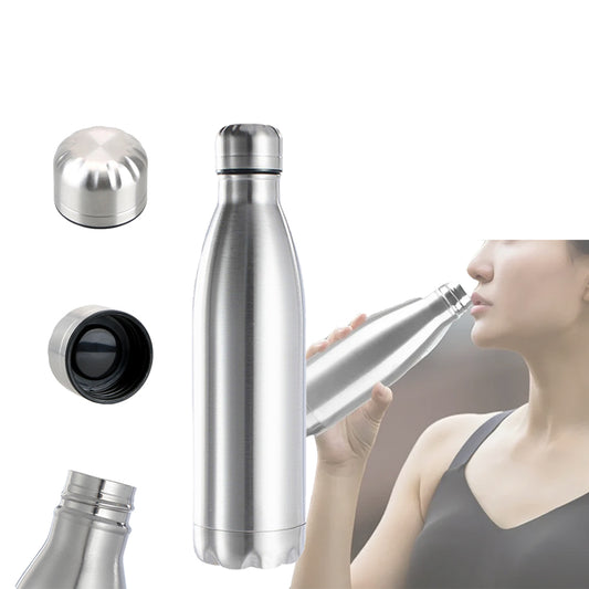 Stainless Steel Single Layer Water Bottle Sports Drink Cup