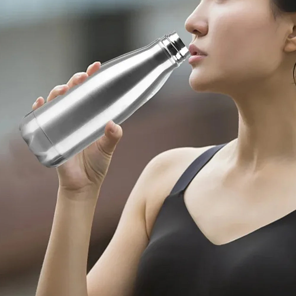 Stainless Steel Single Layer Water Bottle Sports Drink Cup