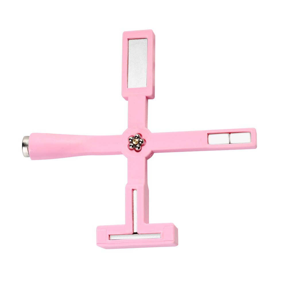 5-in-1 Cat Eye Magnet Tool Cross Strong Magnetic Multifunctional Nail Tool-Pink