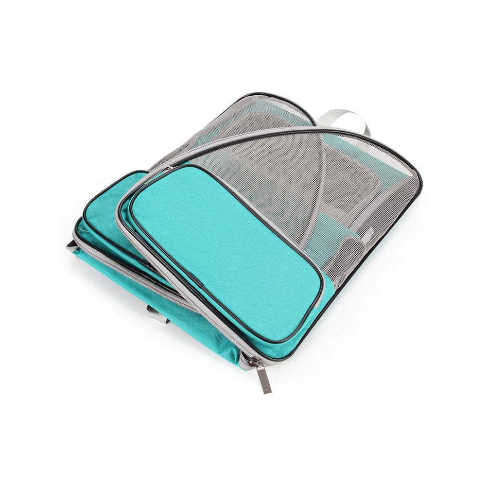 Cat Backpack Carrier Portable Breathable Foldable Outdoor Travel Pet Bag - Blue