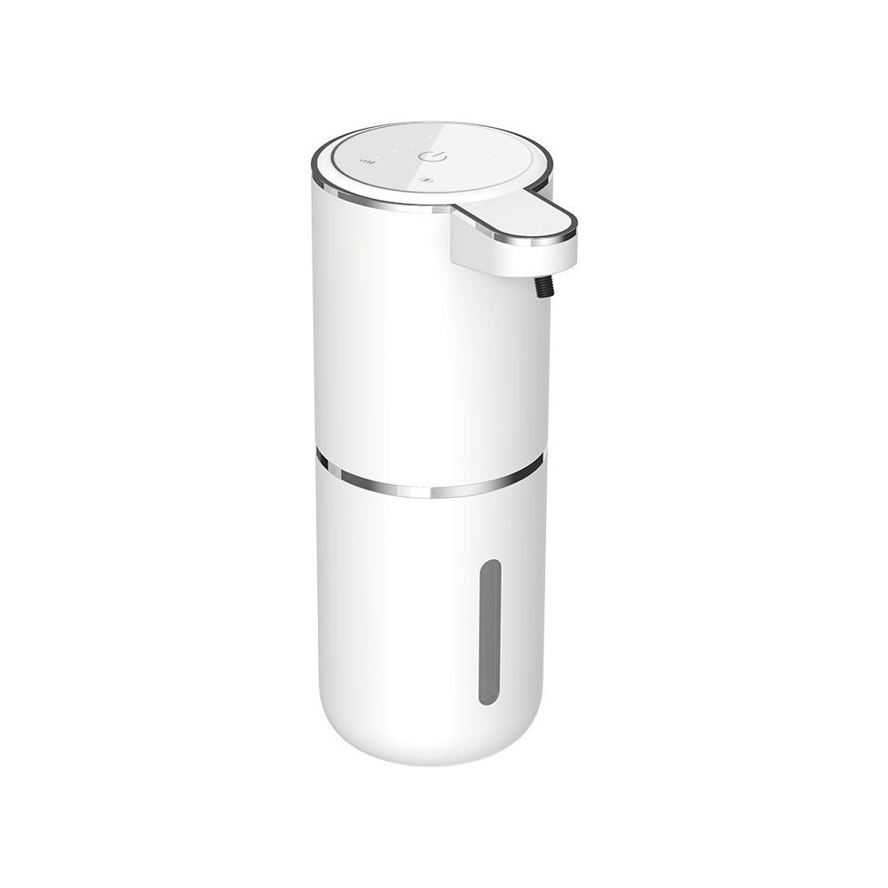 380ML Automatic Soap Dispenser with 4 Level Adjustable Foam Rechargeable -White