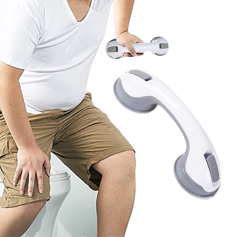 Suction Cup Shower Handles Grab Bars for Shower for Elderly Grey