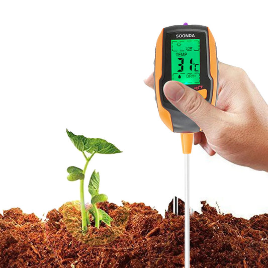 4-in-1 Soil Tester PH Temperature Moisture Sunlight Test Meter