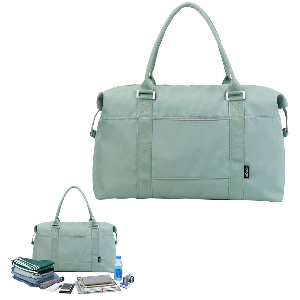 Travel Duffle Bag Carry On Cabin Bag Luggage Bag with Trolley Sleeve Green