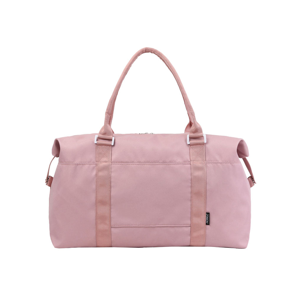 Travel Duffle Bag Carry On Cabin Bag Luggage Bag with Trolley Sleeve Pink