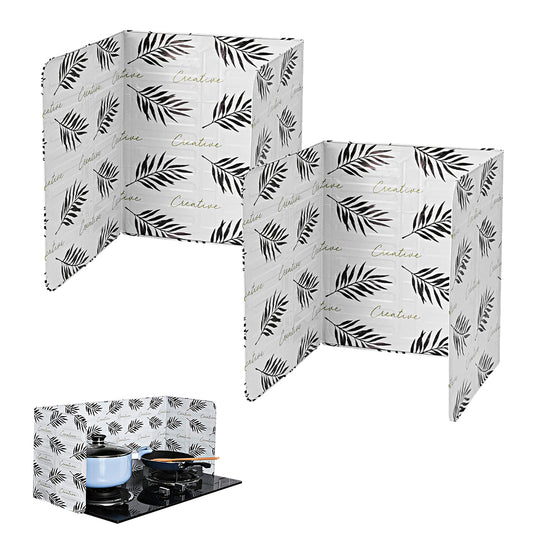 2Pcs Oil Splatter Guard Anti-Splatter Shield Screen Cover White