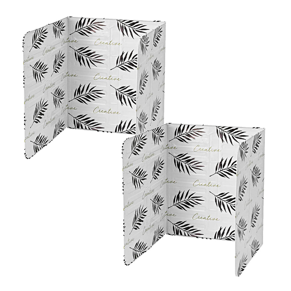 2Pcs Oil Splatter Guard Anti-Splatter Shield Screen Cover White