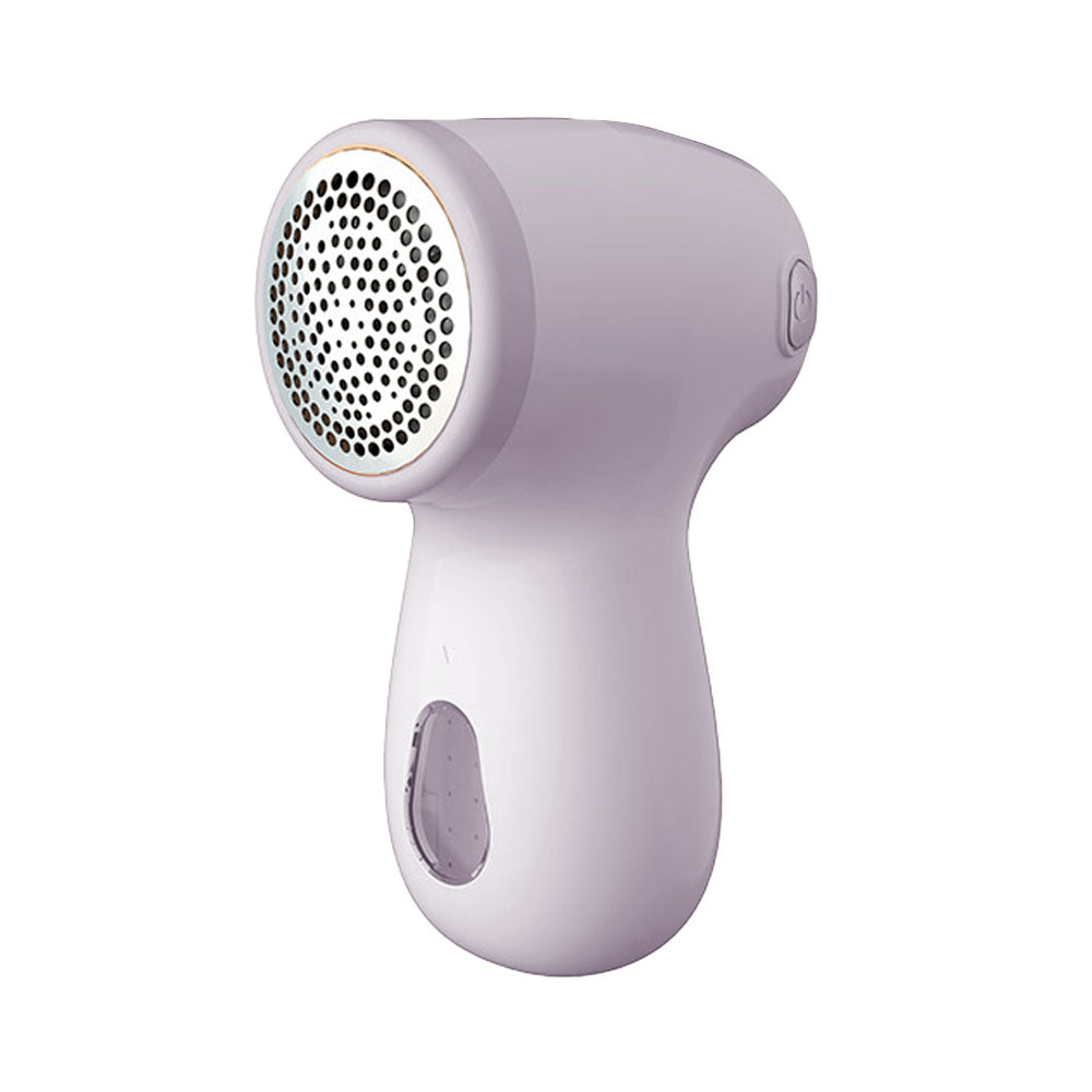Rechargeable Lint Remover Fabric Shaver with Digital Display Purple
