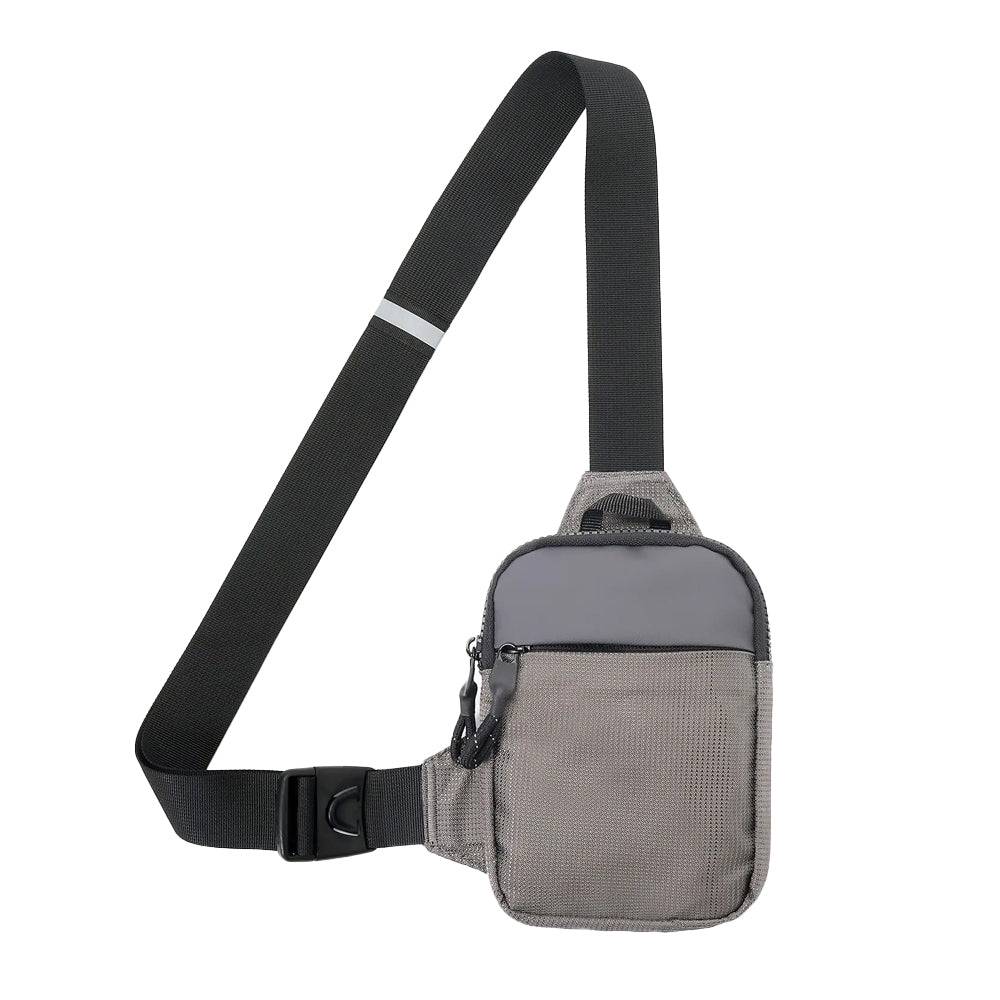 Travel Sling Bag Crossbody Bag Water-resistant Chest Bag for Men Grey