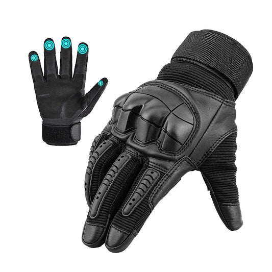 Motorcycle Gloves Touch Screen Hard Knuckle Tactical Gloves Black