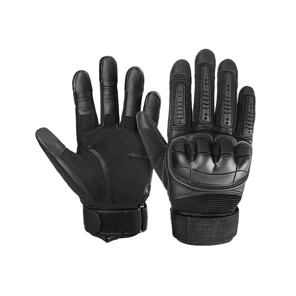 Motorcycle Gloves Touch Screen Hard Knuckle Tactical Gloves Black