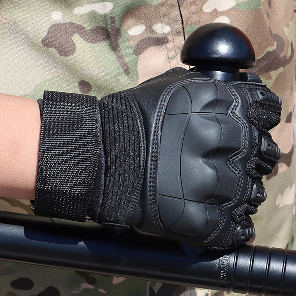 Motorcycle Gloves Touch Screen Hard Knuckle Tactical Gloves Black