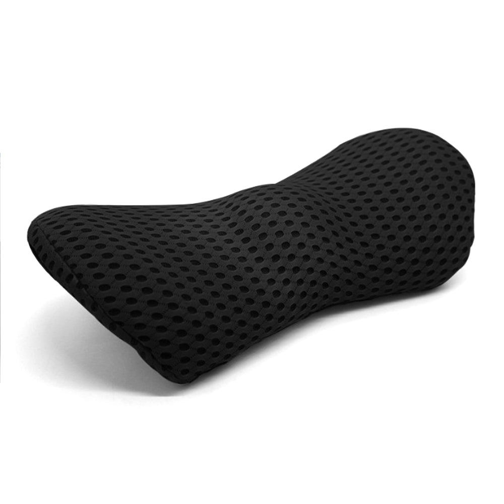 Memory Foam Lumbar Support Pillow Back Support Pillow for Low Back Black
