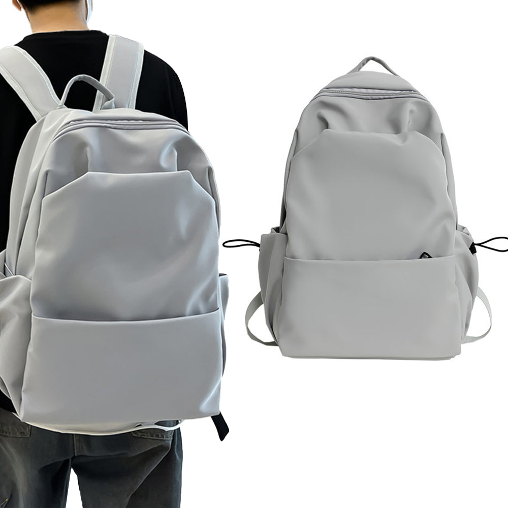 Water Resistant Laptop Backpack Sports Rucksack for Work College Travel Grey