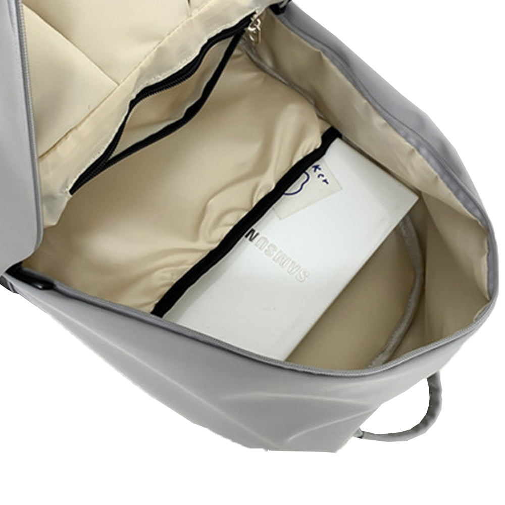 Water Resistant Laptop Backpack Sports Rucksack for Work College Travel Grey