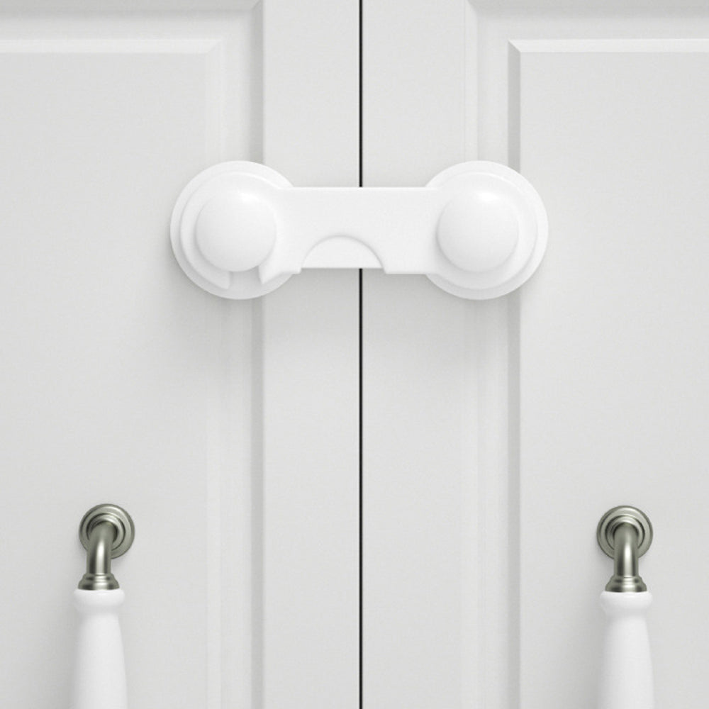 10Pcs Cabinet Locks Childproof Latches with Adhesive for Child Safety White