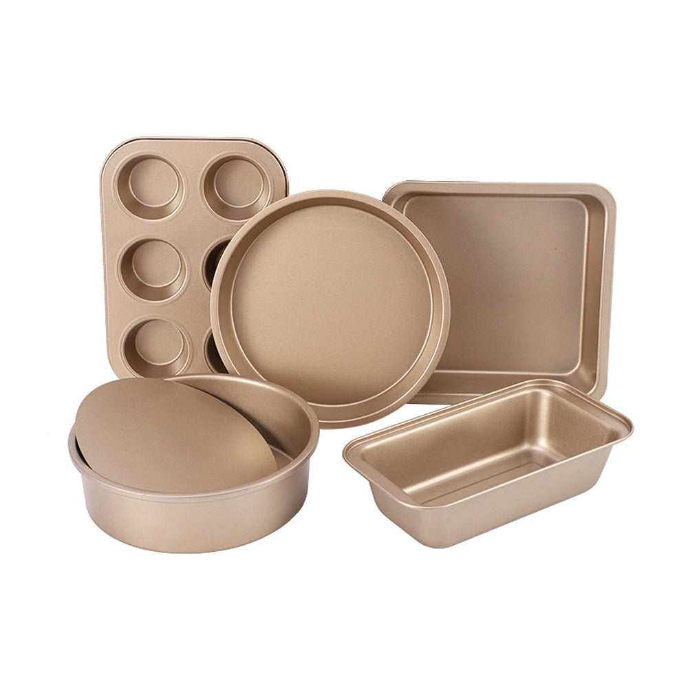 5Pcs Bakeware Set Nonstick Oven Pan for Kitchen