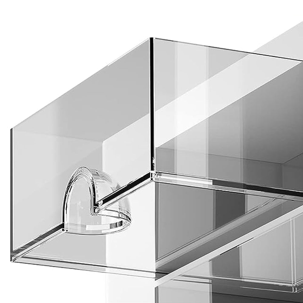 Pen Organizer with 2 Drawer Multi-Functional Pencil Holder for Desk White