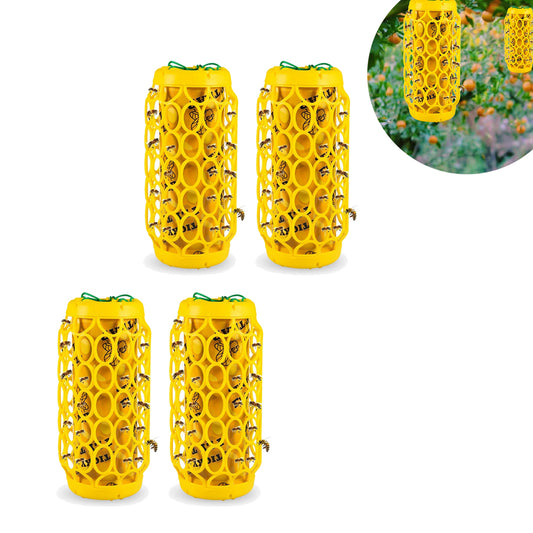 4Pcs Wasp Trap Outdoor Hanging Insect Catcher for Wasps and Carpenter Bees