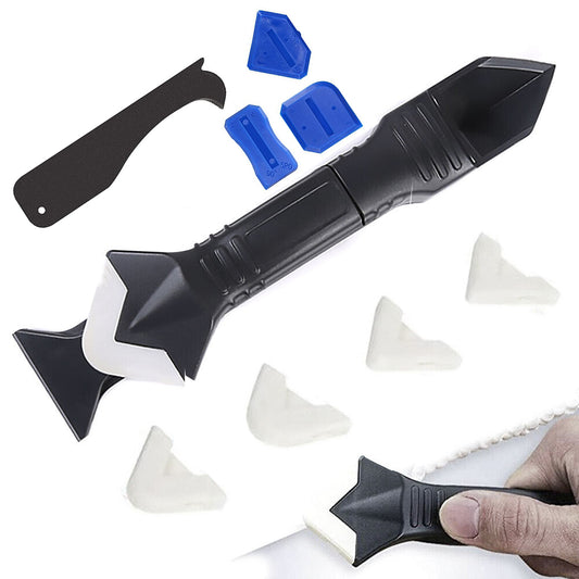 3-in-1 Caulking Tool Kit Sealant Finishing Tool Caulk Removal Hand Tool