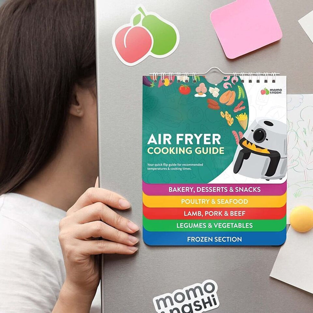 Air Fryer Magnetic Cheat Sheet Cooking Guide Booklet Cooking Times Chart ST4