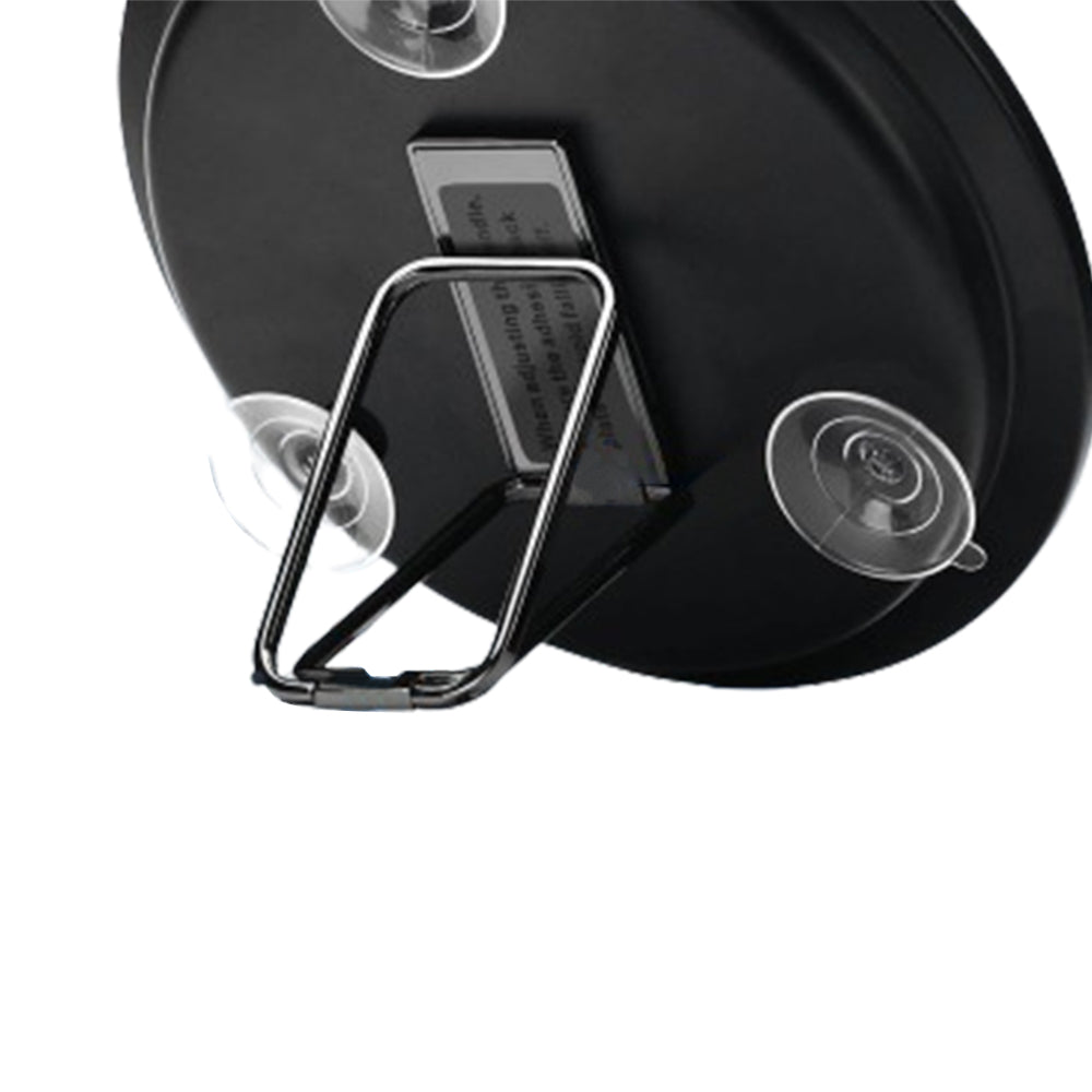 30X Round Magnifying Mirror with 3 Suction Cup 360 Degree Adjustable Stand Black