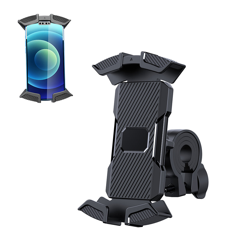 Mobile Phone Mount Holder with Handlebar Clamp for Motorcycle Bicycle