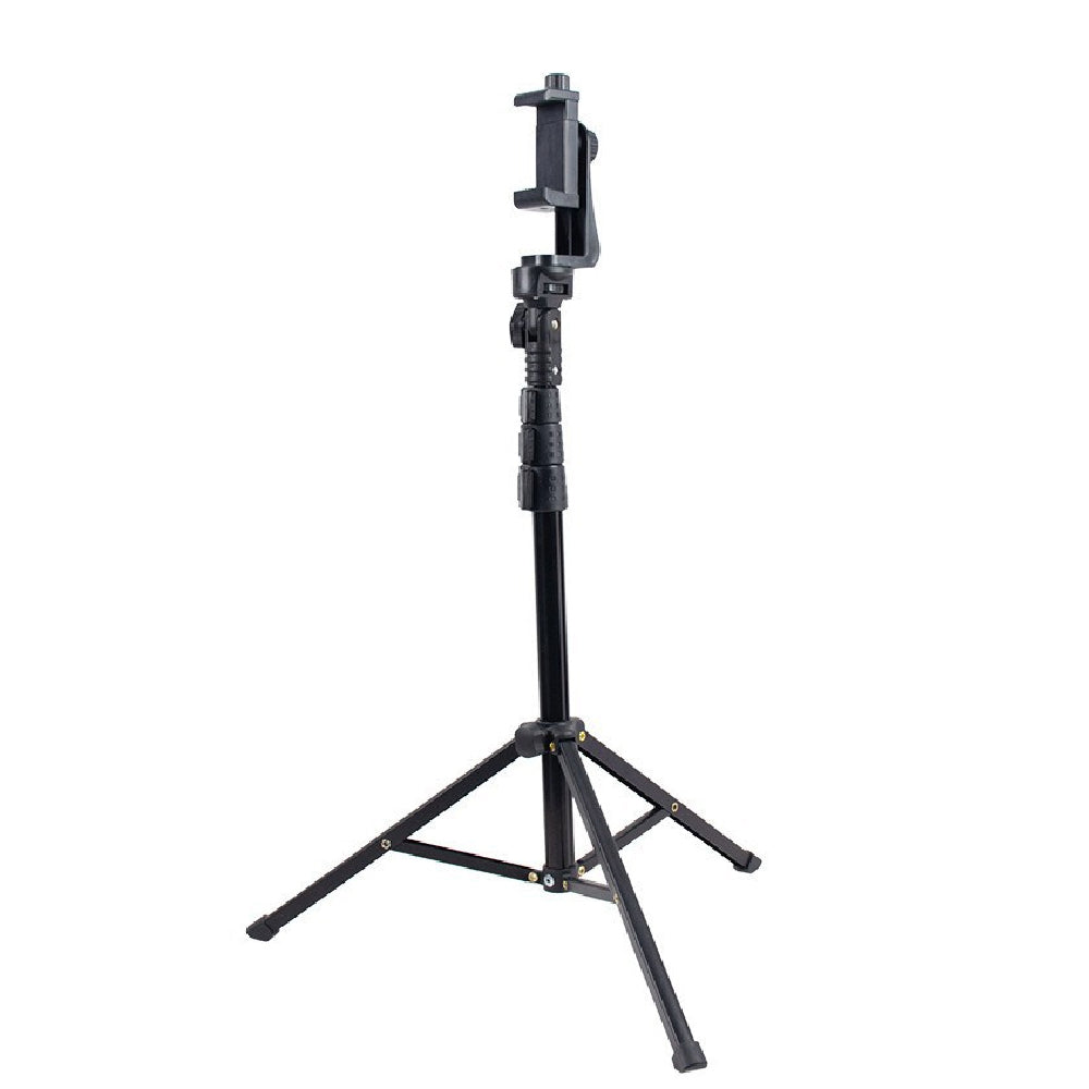 Extendable Rotating Selfie Tripod Stand with Phone Clamp for Mobile Phone Camera