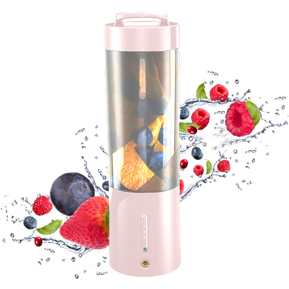 Portable Blender for Shakes and Smoothies with 6 Blades and Cleaning Brush Pink