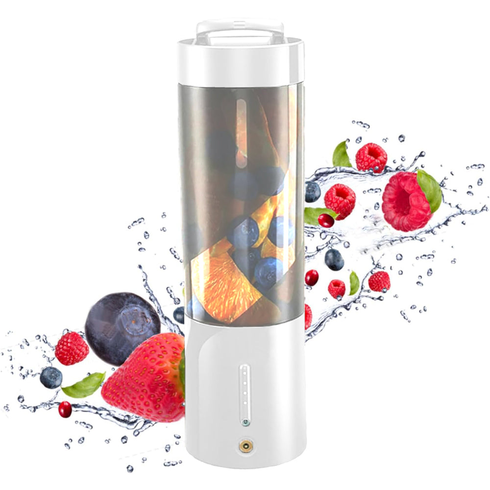 Portable Blender for Shakes and Smoothies with 6 Blades and Cleaning Brush White