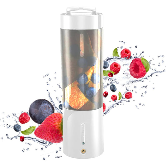 Portable Blender for Shakes and Smoothies with 6 Blades and Cleaning Brush White