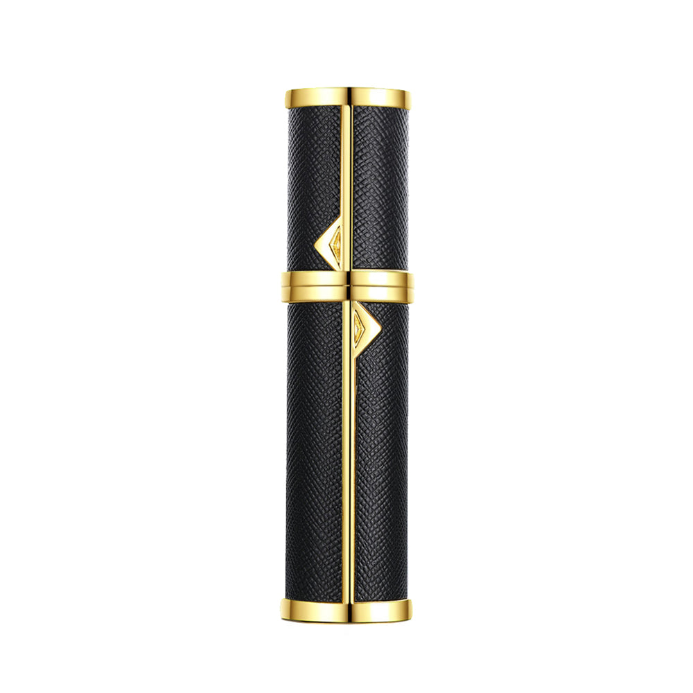 5ml PU Leather Refillable Travel Perfume Spray Bottle Perfume Container Black
