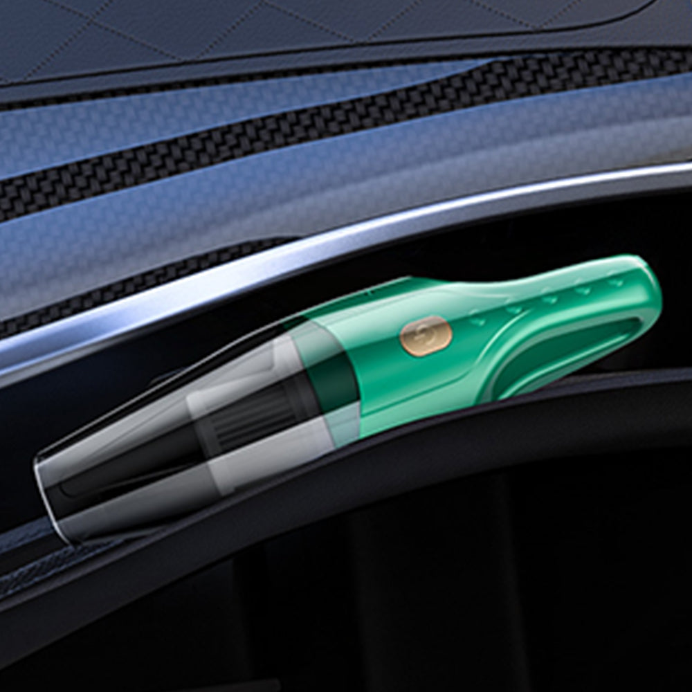 Portable Car Wireless Vacuum Cleaner Handheld Vacuum for Car Home Green