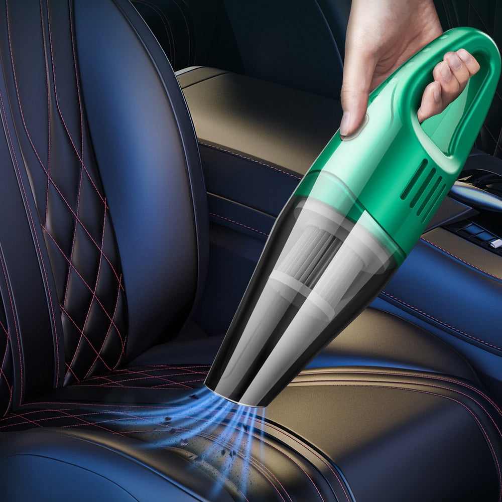 Portable Car Wireless Vacuum Cleaner Handheld Vacuum for Car Home Green