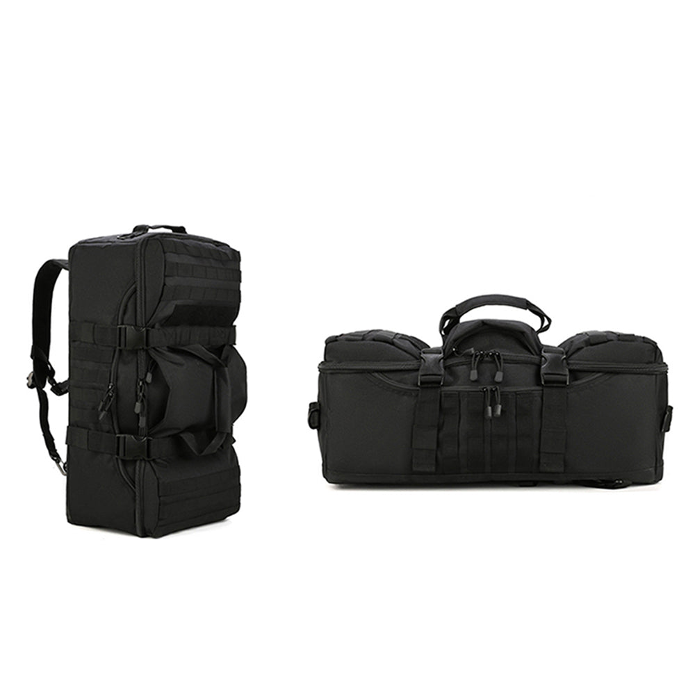 75L Military Tactical Backpack 3-in-1 Backpack Duffle Bag Messenger Pack Black