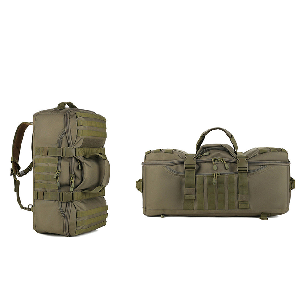 75L Military Tactical Backpack 3-in-1 Backpack Duffle Bag Messenger Pack Green