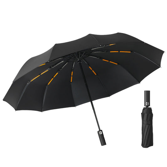 Automatic Folding Umbrella UV Protection Sun Umbrella Black