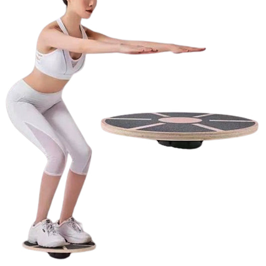 39.5cm Non-Slip Wooden Wobble Balance Board Rehabilitation Pro Exercise Training