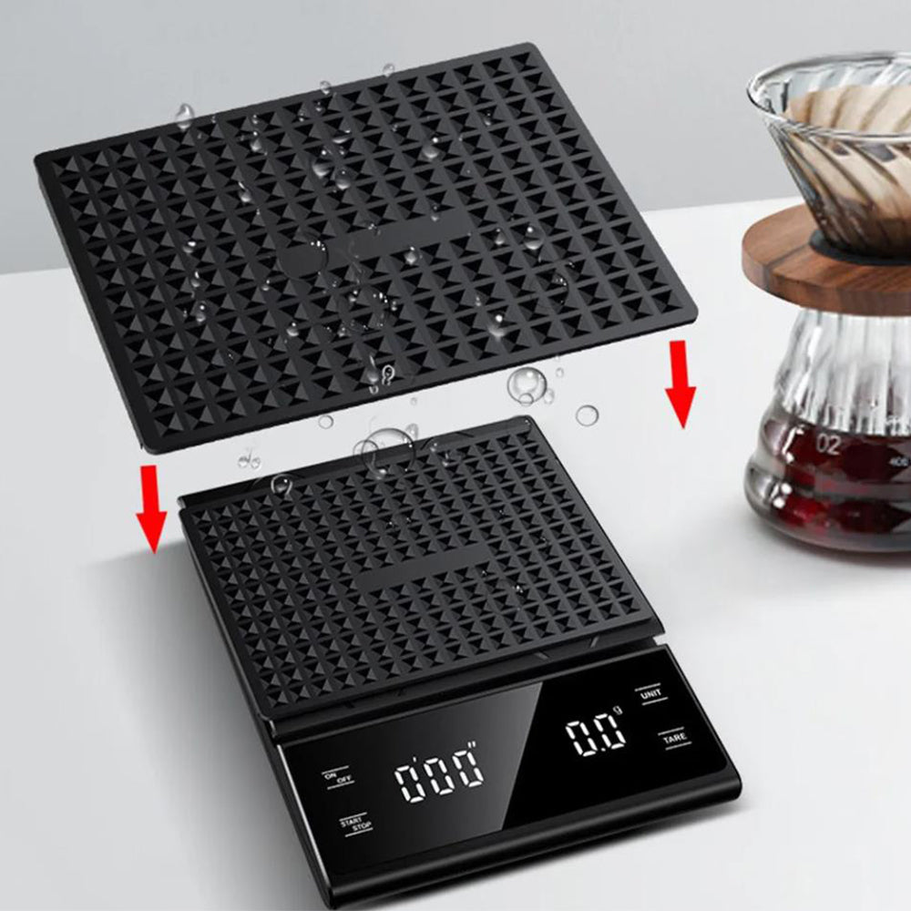 Kitchen Electronic Coffee Scale with LCD Display High-precision Weighing Tool