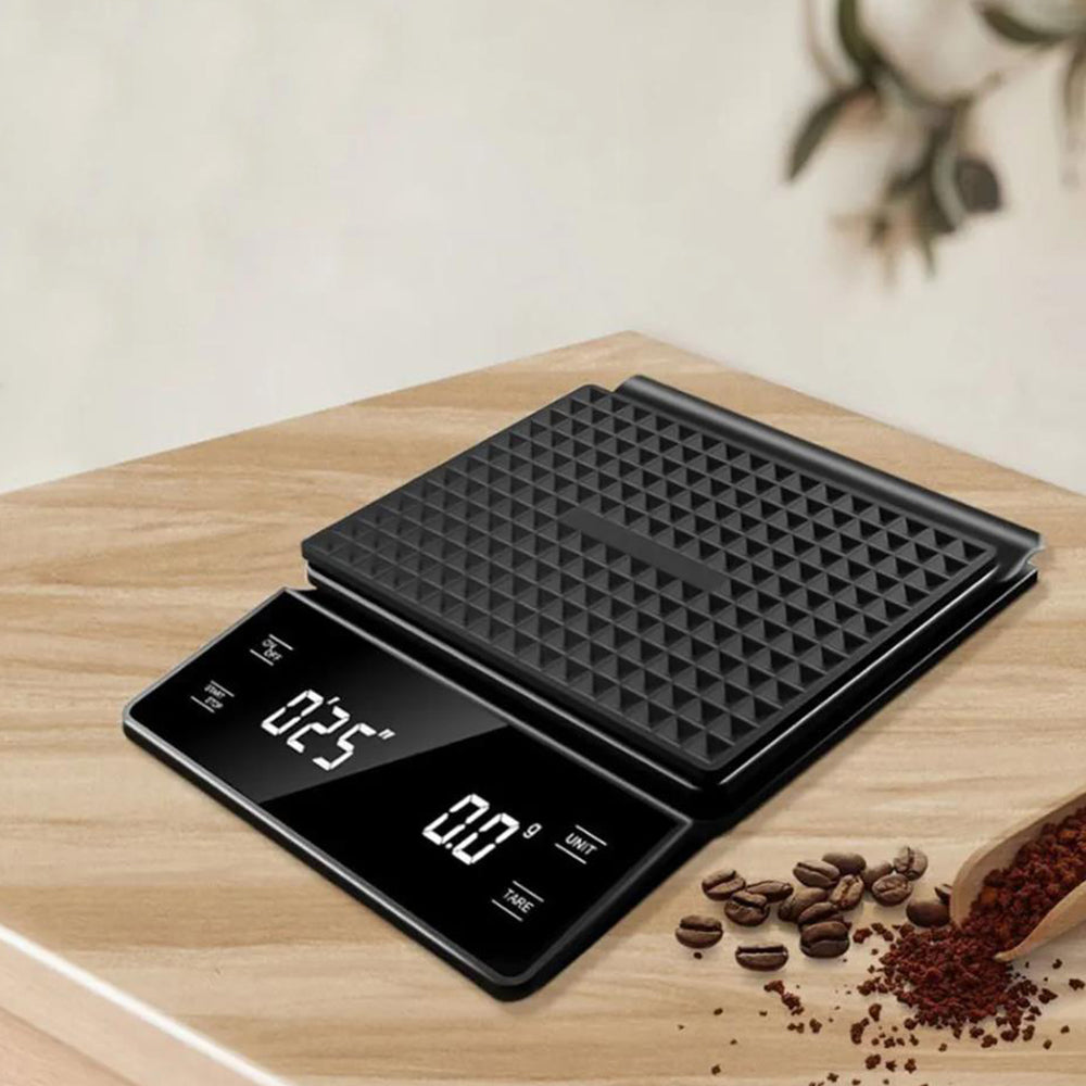 Kitchen Electronic Coffee Scale with LCD Display High-precision Weighing Tool