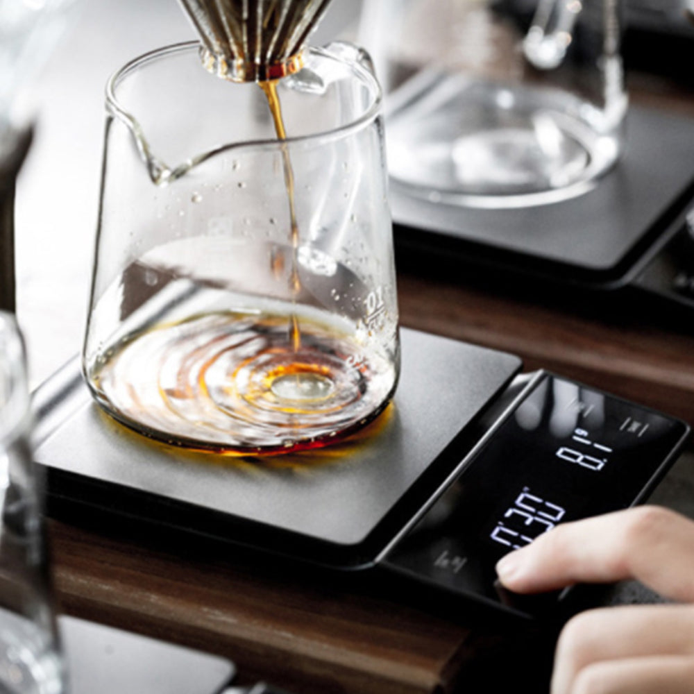 Kitchen Electronic Coffee Scale with LCD Display High-precision Weighing Tool