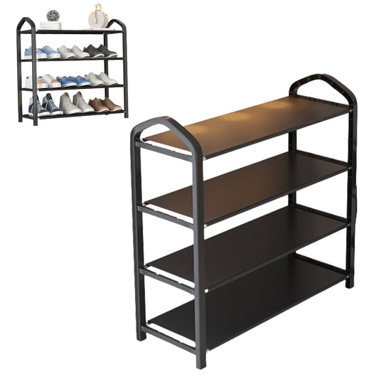 4-Tier Non Woven Fabric Shoe Shelf Rack Space Saving Stand Storage Organizer