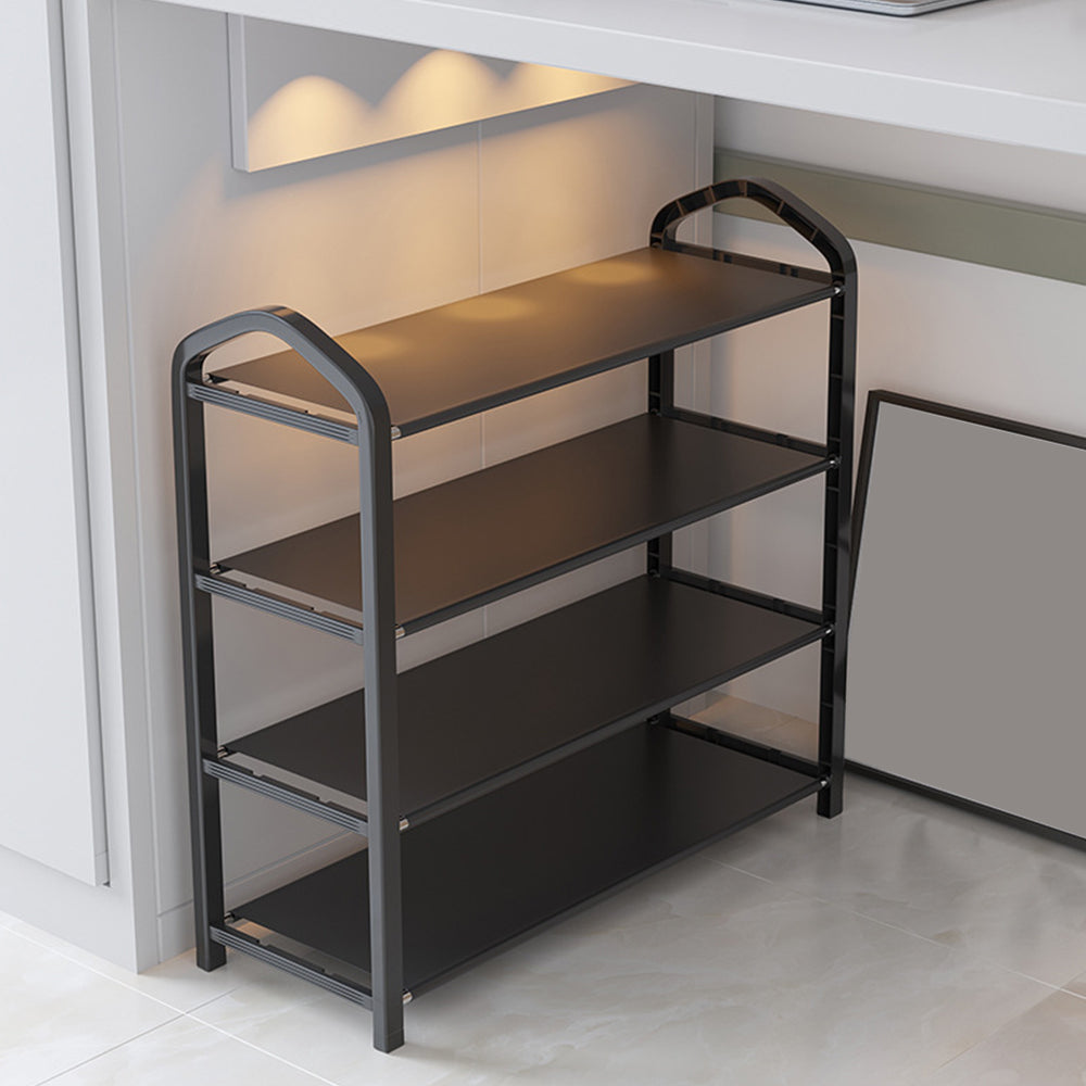 4-Tier Non Woven Fabric Shoe Shelf Rack Space Saving Stand Storage Organizer