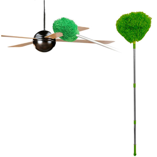 Ceiling Fan Cleaner Duster Flexible Detachable Handle Dust Cleaner Green