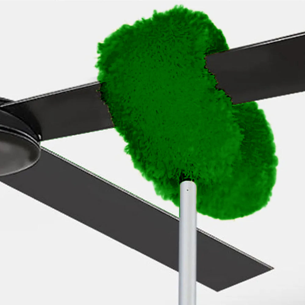 Ceiling Fan Cleaner Duster Flexible Detachable Handle Dust Cleaner Green