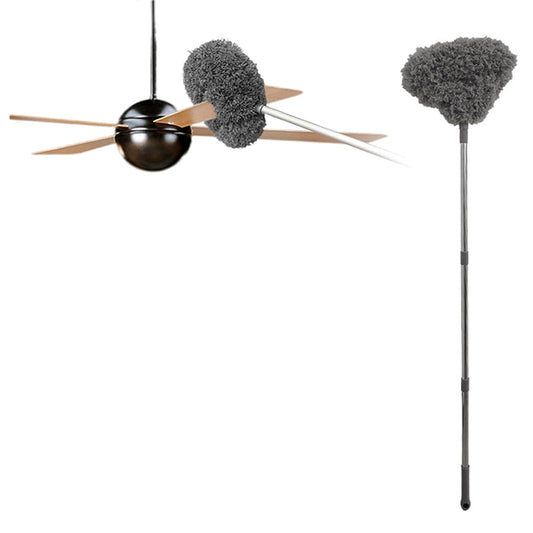 Ceiling Fan Cleaner Duster Flexible Detachable Handle Dust Cleaner Grey