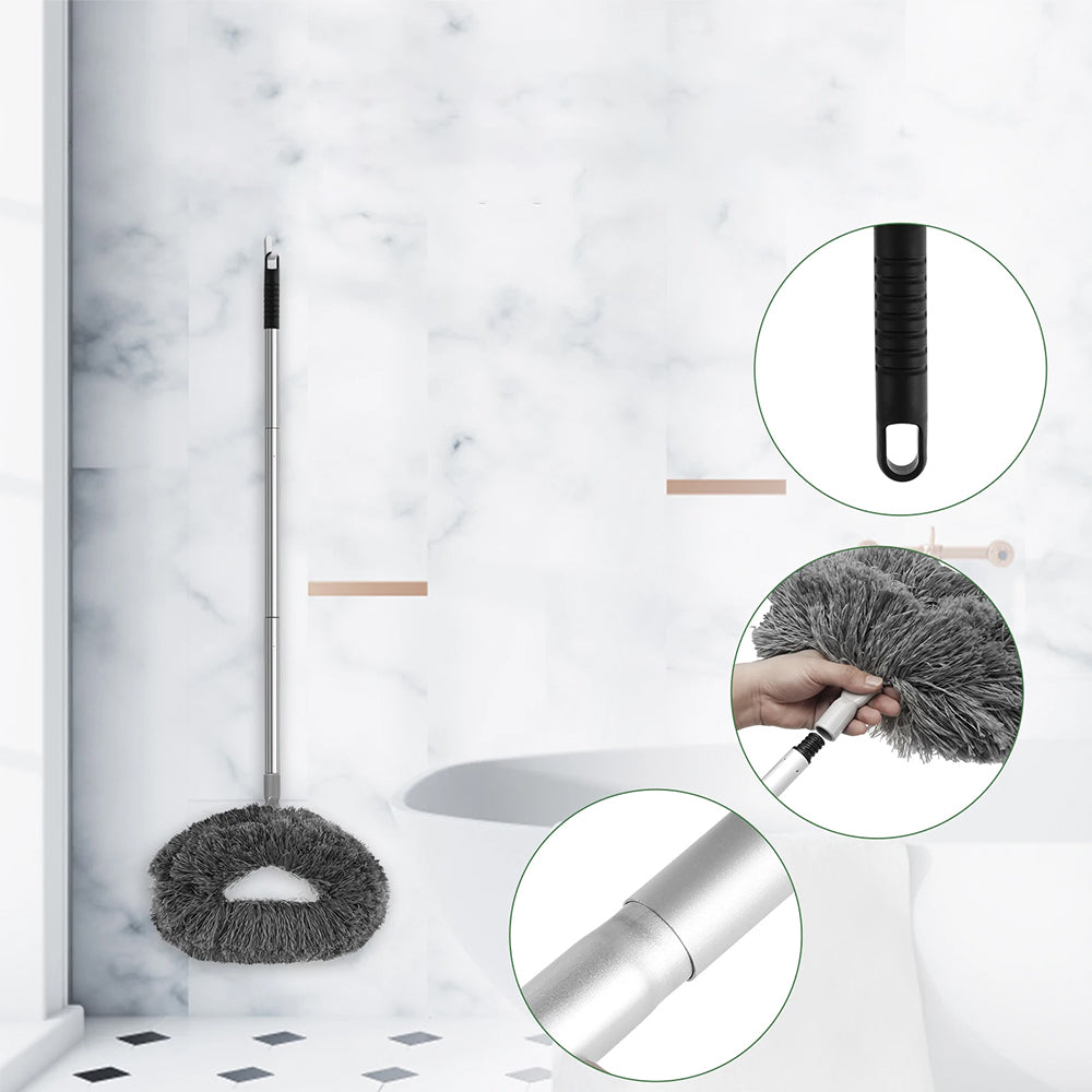 Ceiling Fan Cleaner Duster Flexible Detachable Handle Dust Cleaner Grey