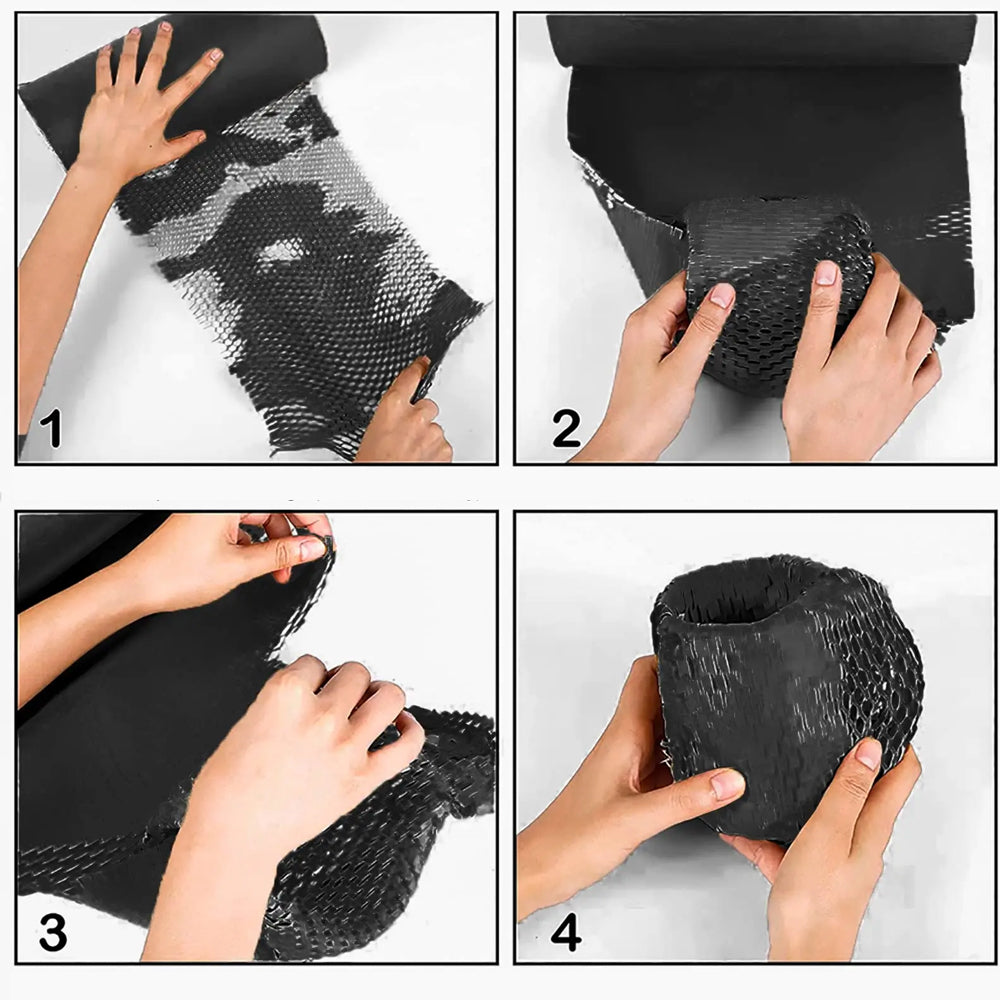 Honeycomb Eco Friendly Packing Paper Cushioning Anti-Collision Black